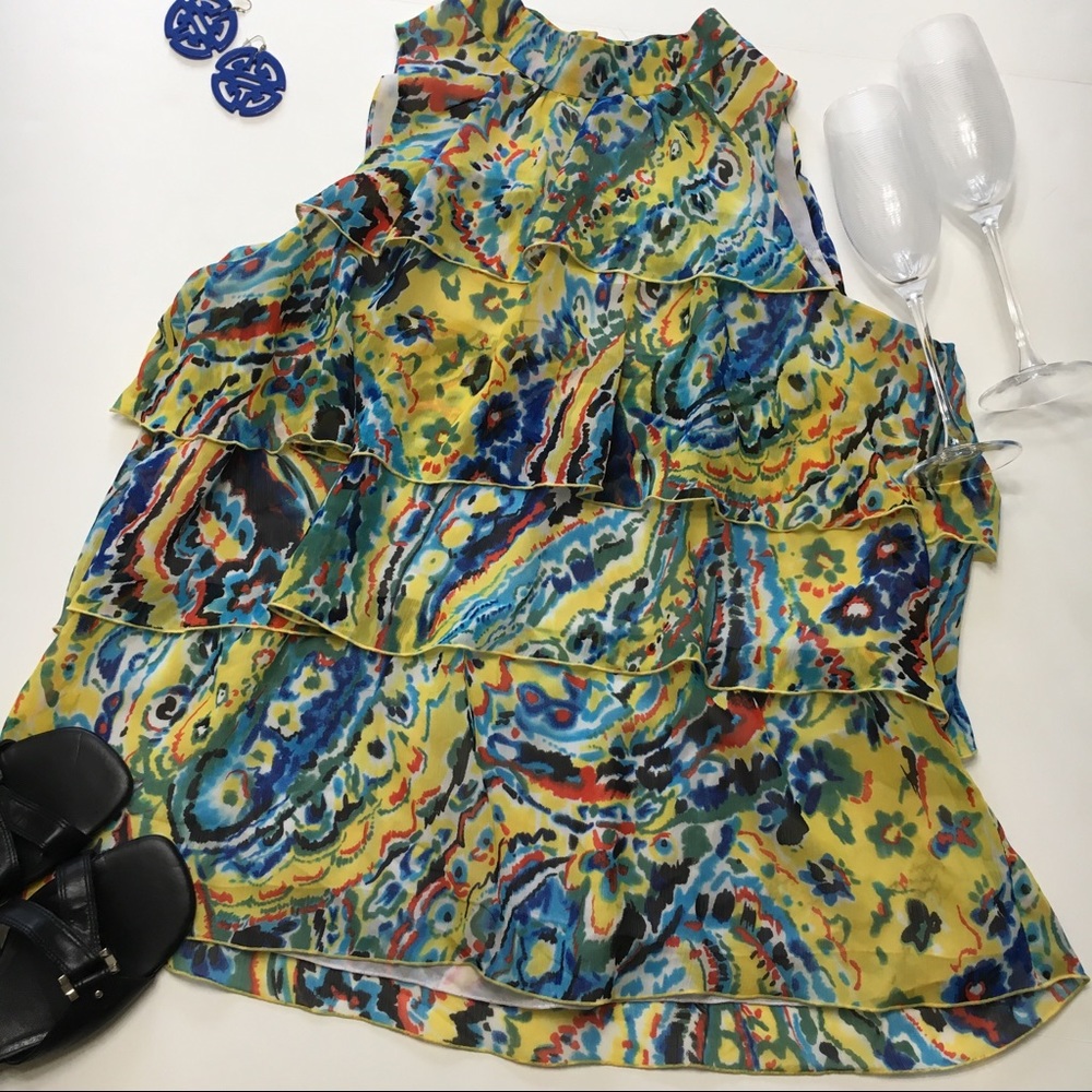 New Direction Sleeveless Blouse, sz L - Picture 1 of 7